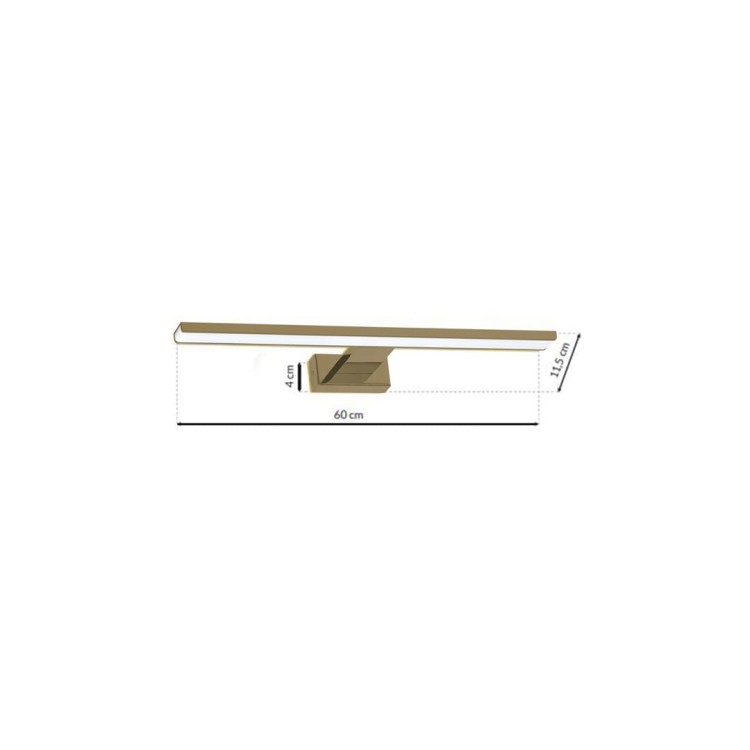Kinkiet SHINE BRASS 60cm 13,8W LED ML7042 Milagro