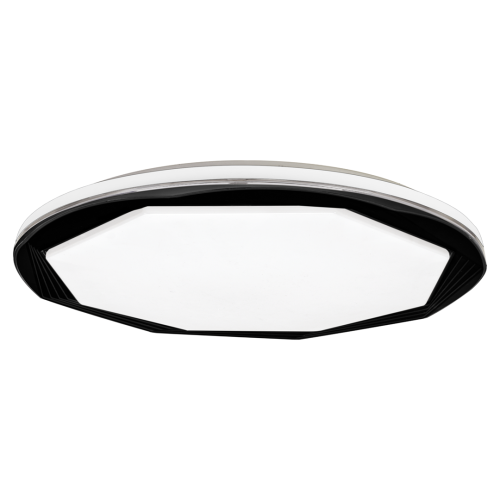 Plafoniera Plafon OPTIMA BLACK 52W LED 480mm ML7053 Milagro z pilotem do salonu sypialni korytarza jadalni oprawa lampa sufitowa nowoczesna oświetleniowa czarny czarna barwa zmienna zimna neutralna biała dzienna Inspiracje Premium