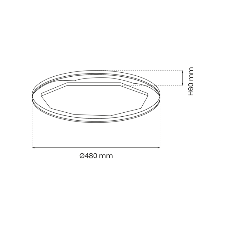 Plafoniera Plafon OPTIMA BLACK 52W LED 480mm ML7053 Milagro z pilotem do salonu sypialni korytarza jadalni oprawa lampa sufitowa nowoczesna oświetleniowa czarny czarna barwa zmienna zimna neutralna biała dzienna Inspiracje Premium