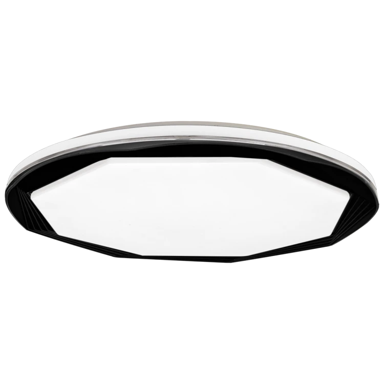 Plafoniera Plafon OPTIMA BLACK 52W LED 480mm ML7053 Milagro z pilotem do salonu sypialni korytarza jadalni oprawa lampa sufitowa nowoczesna oświetleniowa czarny czarna barwa zmienna zimna neutralna biała dzienna Inspiracje Premium