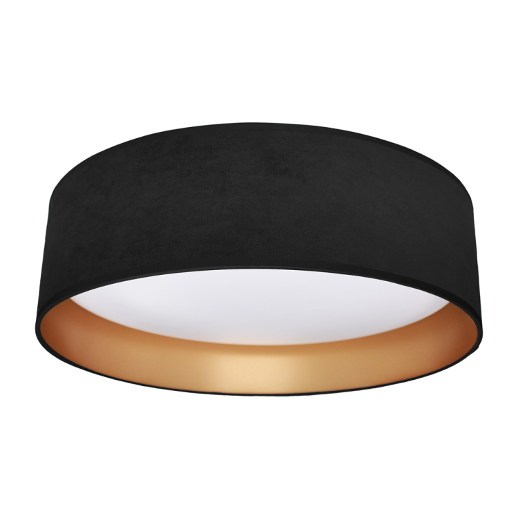 Plafoniera Plafon RONDO BLACK 18W LED ML7070 Milagro do salonu sypialni korytarza jadalni oprawa lampa sufitowa nowoczesna oświetleniowa czarna czarny złota złoty czarno złota barwa neutralna biała dzienna Inspiracje Premium