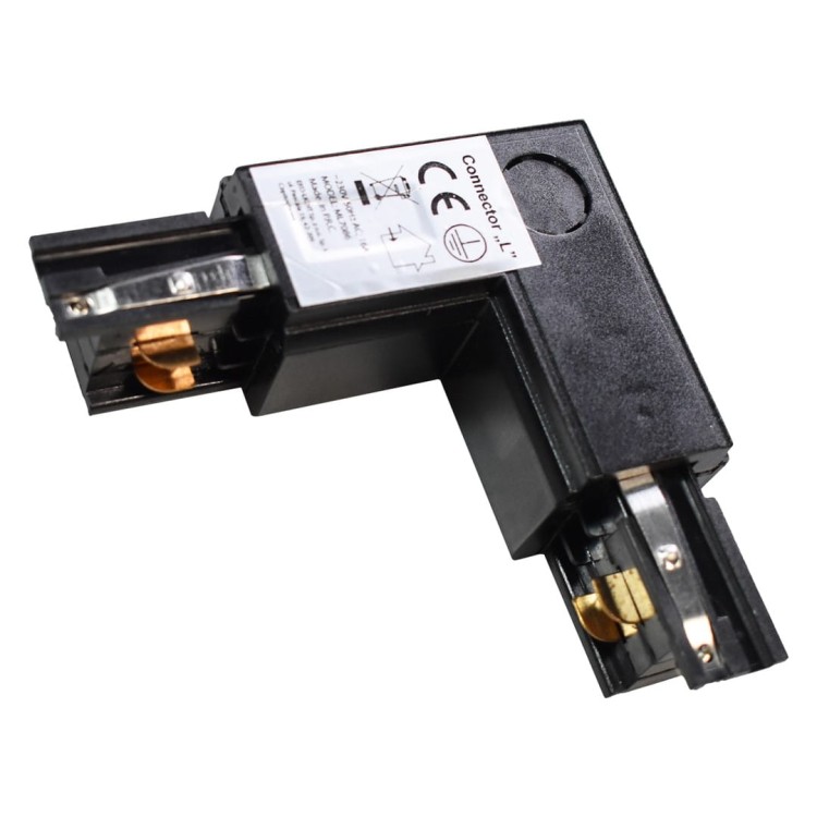 Łącznik Lampy Track Light Czarny 3-obwodowy Typ: LD ML7086 Eko-Light na Szynoprzewód 3F do szynoprzewodu