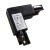 Łącznik Lampy Track Light Czarny 3-obwodowy Typ: LU ML7088 Eko-Light na Szynoprzewód 3F do szynoprzewodu