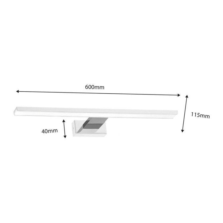 Kinkiet SHINE WHITE/CHROME 60cm 13,8W LED ML7882 Milagro