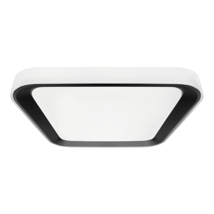 Plafoniera Plafon QUADRO BLACK 38W ML7929 Milagro z pilotem do salonu sypialni korytarza jadalni oprawa lampa sufitowa nowoczesna oświetleniowa czarny czarna barwa zmienna zimna neutralna biała dzienna ciepła Inspiracje Premium