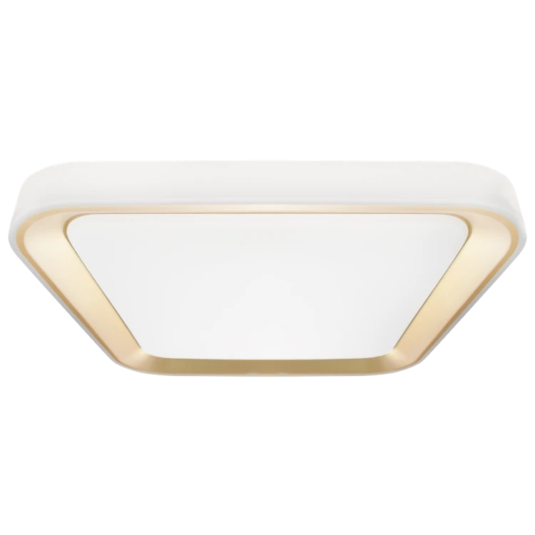 Plafoniera Plafon QUADRO GOLD 66W ML7933 Milagro z pilotem do salonu sypialni korytarza jadalni oprawa lampa sufitowa nowoczesna oświetleniowa złoty złota barwa zmienna zimna neutralna biała dzienna ciepła Inspiracje Premium