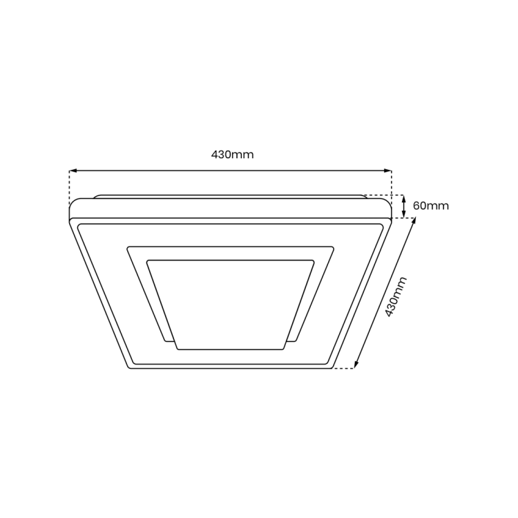 Plafon CAMERON 38W ML7938 Milagro