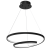 Lampa sufitowa wisząca okrąg koło Industrialna Loft LUCERO BLACK 48W LED ML7948 Milagro 4000K 50cm nowoczesna oprawa oświetleniowa okrągła metal żyrandol czarny czarna zwis Inspiracje Premium