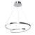 Lampa sufitowa wisząca okrąg koło Industrialna Loft LUCERO CHROME 48W LED ML7949 Milagro 4000K 50cm nowoczesna oprawa oświetleniowa okrągła metal żyrandol chrom zwis Inspiracje Premium