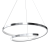 Lampa sufitowa wisząca okrąg koło Industrialna Loft LUCERO CHROME 48W LED ML7949 Milagro 4000K 50cm nowoczesna oprawa oświetleniowa okrągła metal żyrandol chrom zwis Inspiracje Premium