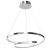 Lampa sufitowa wisząca okrąg koło Industrialna Loft LUCERO CHROME 48W LED ML7949 Milagro 4000K 50cm nowoczesna oprawa oświetleniowa okrągła metal żyrandol chrom zwis Inspiracje Premium