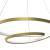 Lampa sufitowa wisząca okrąg koło Industrialna Loft LUCERO GOLD 48W LED ML7950 Milagro 4000K 50cm nowoczesna oprawa oświetleniowa okrągła metal żyrandol złoty złota zwis Inspiracje Premium