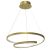 Lampa sufitowa wisząca okrąg koło Industrialna Loft LUCERO GOLD 48W LED ML7950 Milagro 4000K 50cm nowoczesna oprawa oświetleniowa okrągła metal żyrandol złoty złota zwis Inspiracje Premium