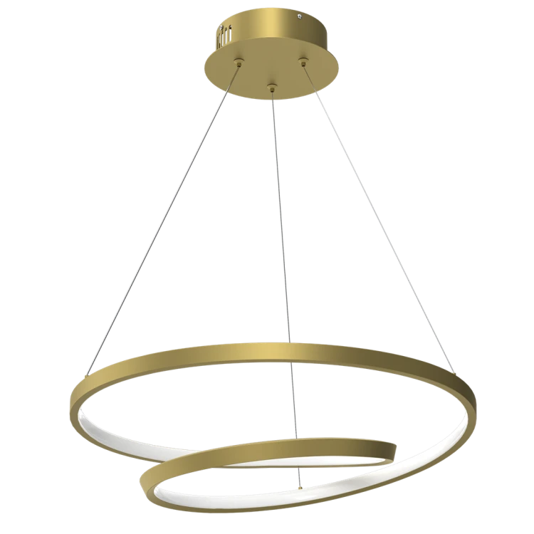 Lampa sufitowa wisząca okrąg koło Industrialna Loft LUCERO GOLD 48W LED ML7950 Milagro 4000K 50cm nowoczesna oprawa oświetleniowa okrągła metal żyrandol złoty złota zwis Inspiracje Premium
