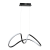 Lampa sufitowa wisząca fale Industrialna Loft TESORO BLACK 48W LED ML7951 Milagro 4000K 67cm nowoczesna oprawa oświetleniowa wyginana metal żyrandol czarny czarna zwis Inspiracje Premium