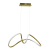 Lampa sufitowa wisząca fale Industrialna Loft TESORO GOLD 48W LED ML7953 Milagro 4000K 67cm nowoczesna oprawa oświetleniowa wyginana metal żyrandol złoty złota zwis Inspiracje Premium