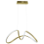Lampa sufitowa wisząca fale Industrialna Loft TESORO GOLD 48W LED ML7953 Milagro 4000K 67cm nowoczesna oprawa oświetleniowa wyginana metal żyrandol złoty złota zwis Inspiracje Premium