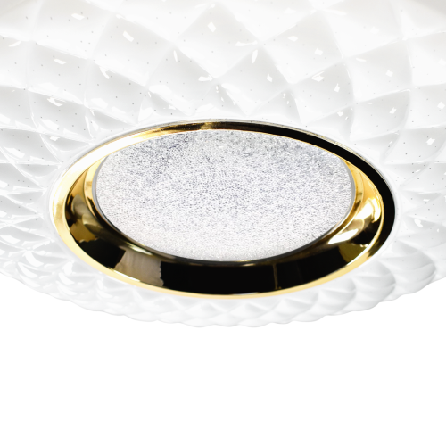 Plafoniera Plafon TOKYO GOLD 48W 500mm + Pilot ML8125 Milagro z pilotem do salonu sypialni korytarza jadalni oprawa lampa sufitowa nowoczesna oświetleniowa biało złoty złota barwa zmienna zimna neutralna biała dzienna ciepła Inspiracje Premium