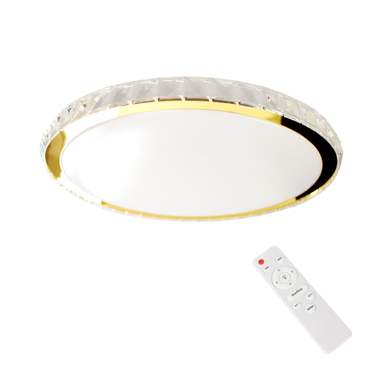 Plafon Layla Gold 33W ściemnialny + pilot ML8130 Milagro
