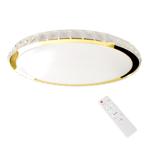 Plafon Layla Gold 50W ściemnialny + pilot ML8131 Milagro