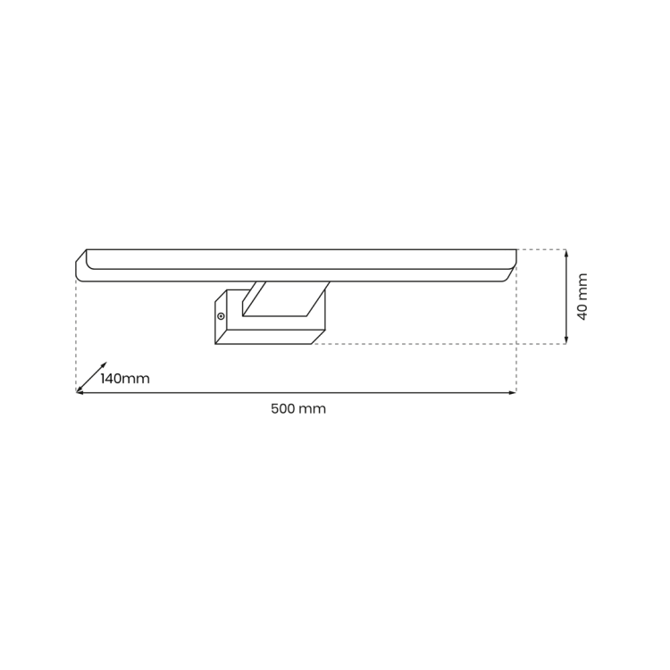 Kinkiet PINTO WHITE 12W LED 50cm ML8235 Milagro