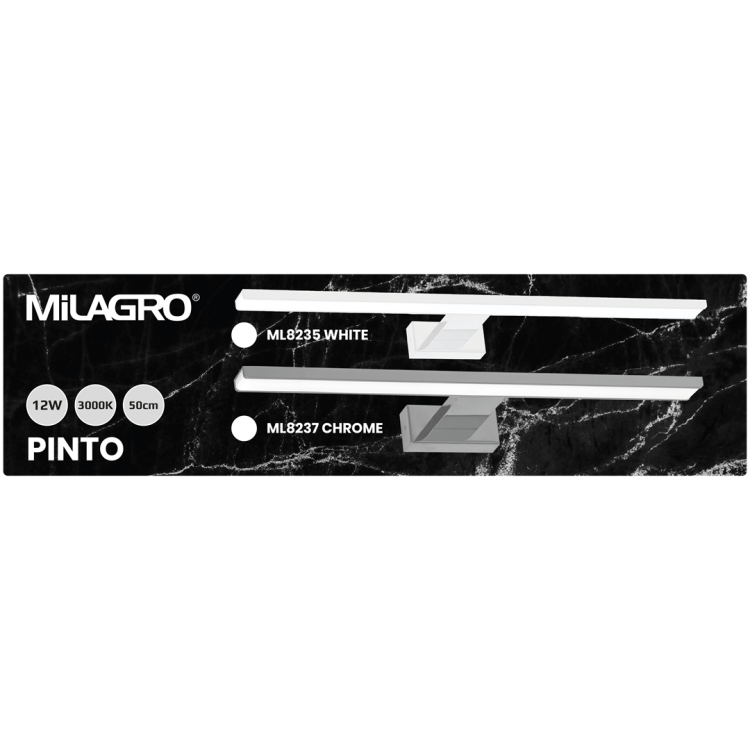 Kinkiet PINTO CHROME 12W LED 50cm ML8237 Milagro
