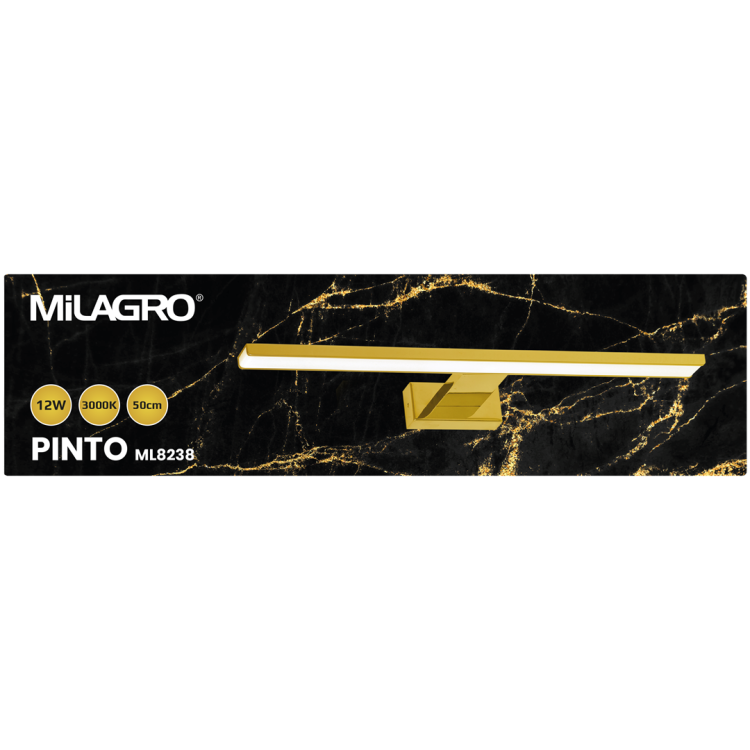 Kinkiet PINTO GOLD 12W LED 50cm ML8238 Milagro
