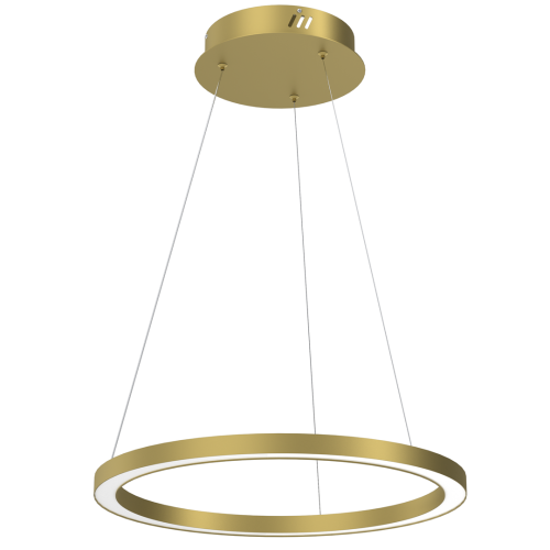 Lampa sufitowa wisząca okrąg koło Industrialna Loft GALAXIA GOLD 26W LED ML8421 Milagro 3500K nowoczesna oprawa oświetleniowa okrągła metal żyrandol złoty złota zwis Inspiracje Premium