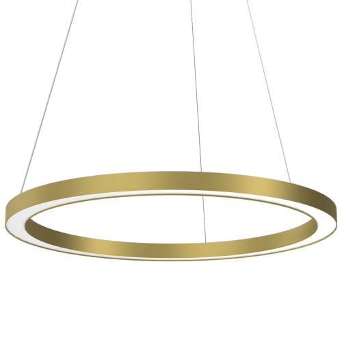 Lampa sufitowa wisząca okrąg koło Industrialna Loft GALAXIA GOLD 26W LED ML8421 Milagro 3500K nowoczesna oprawa oświetleniowa okrągła metal żyrandol złoty złota zwis Inspiracje Premium
