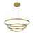 Lampa sufitowa wisząca okrąg koło Industrialna Loft GALAXIA GOLD 85W LED ML8425 Milagro 3500K nowoczesna oprawa oświetleniowa okrągła metal żyrandol złoty złota zwis Inspiracje Premium