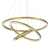 Lampa sufitowa wisząca okrąg koło Industrialna Loft GALAXIA GOLD 85W LED ML8425 Milagro 3500K nowoczesna oprawa oświetleniowa okrągła metal żyrandol złoty złota zwis Inspiracje Premium