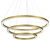 Lampa sufitowa wisząca okrąg koło Industrialna Loft GALAXIA GOLD 85W LED ML8425 Milagro 3500K nowoczesna oprawa oświetleniowa okrągła metal żyrandol złoty złota zwis Inspiracje Premium