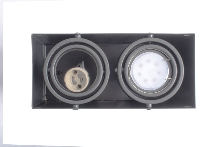 LAMPA SUFITOWA BLOCCO SZARY 2x7W GU10 LED ML843 Milagro