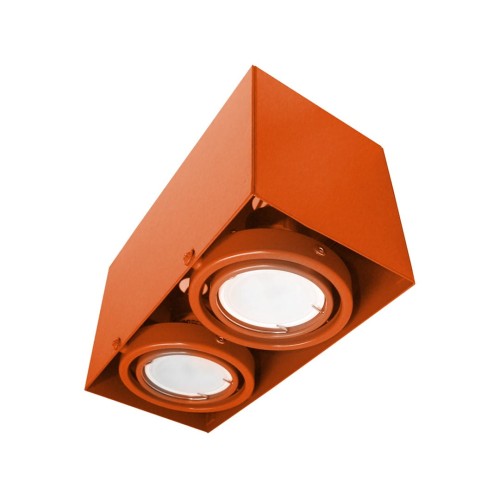 LAMPA SUFITOWA  BLOCCO POMARAŃCZOWA 2x7W GU10 LED ML844 Milagro