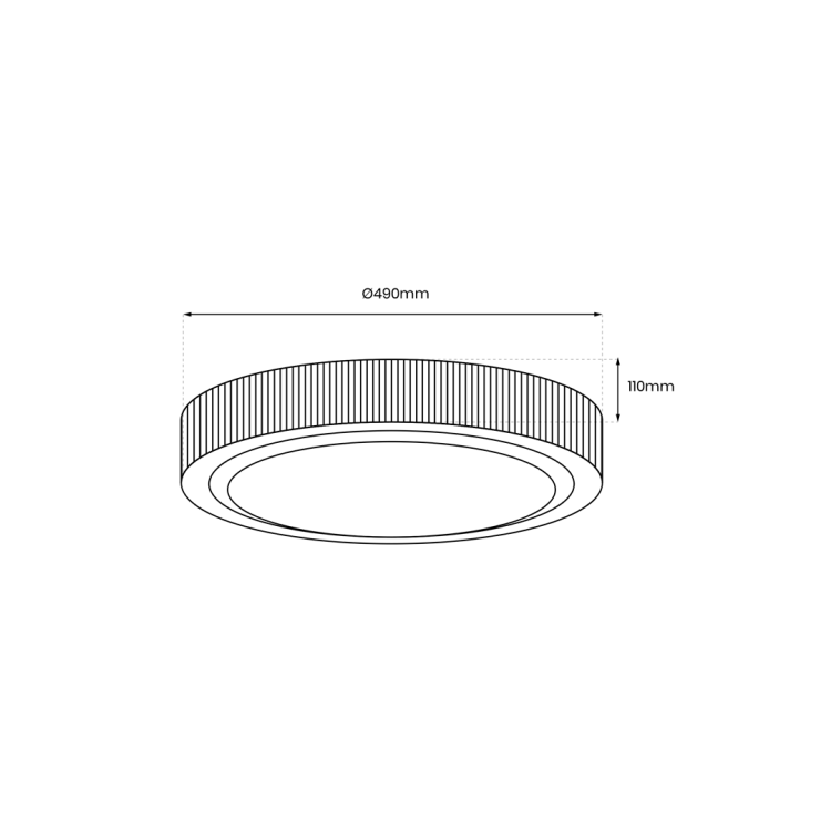 Plafoniera MIRI 34W  O490 mm ML8498 Milagro
