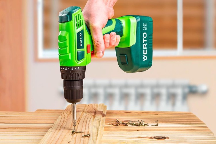 Wiertarko-wkrętarka akumulatorowa + Walizka 2 x 14,4V Ni-Zn 1.5Ah 50G185 Verto