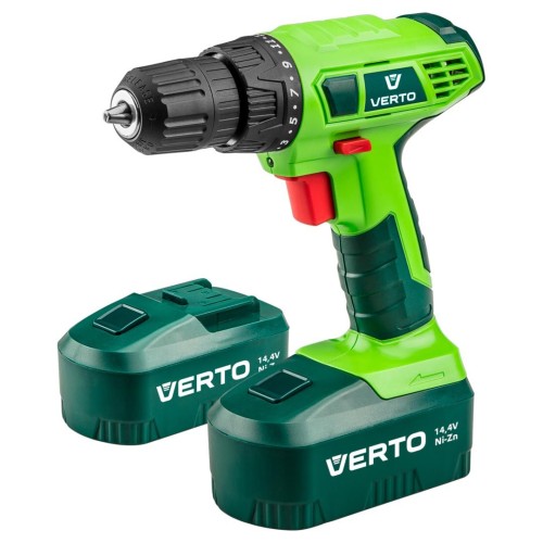 Wiertarko-wkrętarka akumulatorowa + Walizka 2 x 14,4V Ni-Zn 1.5Ah 50G185 Verto