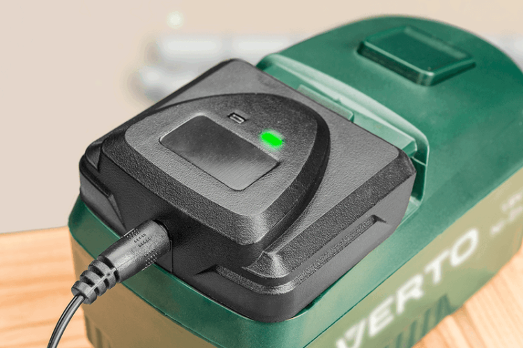 Wiertarko-wkrętarka akumulatorowa + Walizka 2 x 18V Ni-Zn 1.5Ah 50G187 Verto