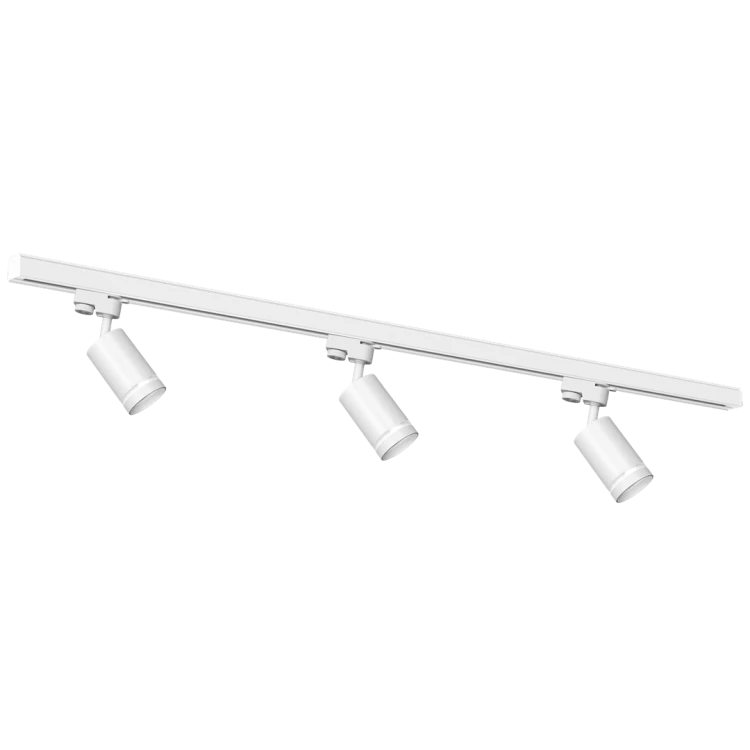 Zestaw Szynoprzewód 3xPipe Ring GU10 + Prowadnica 1,5m - Biały ML8722 Milagro