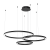Lampa sufitowa wisząca okrąg koło Industrialna Loft GALAXIA BLACK 85W LED ML8789 Milagro 3500K nowoczesna oprawa oświetleniowa okrągła metal żyrandol czarny czarna zwis Inspiracje Premium