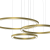 Lampa sufitowa wisząca okrąg koło Industrialna Loft GALAXIA GOLD 85W LED ML8790 Milagro 3500K nowoczesna oprawa oświetleniowa okrągła metal żyrandol złoty złota zwis Inspiracje Premium