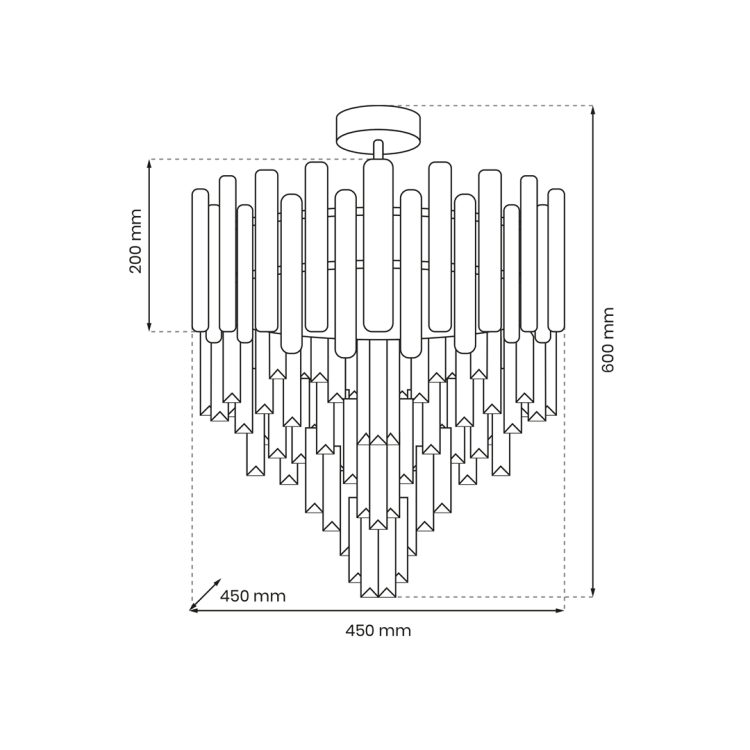 Lampa sufitowa MADISON CHROME 9xE14 ML8805 Milagro