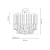 Lampa sufitowa wisząca żyrandol ASPEN GOLD 6xE14 ML8810 Milagro 6x E14 45cm nowoczesna oprawa oświetleniowa okrągła kryształy kryształ złoty złota zwis Inspiracje Premium