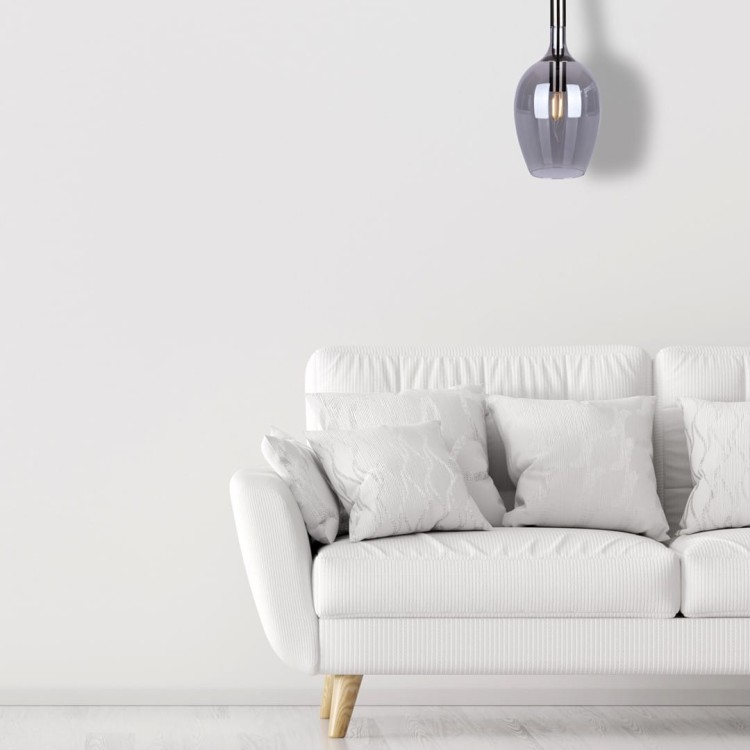 Lampa wisząca LUGANO SMOKED 1xE14 ML8813 Milagro