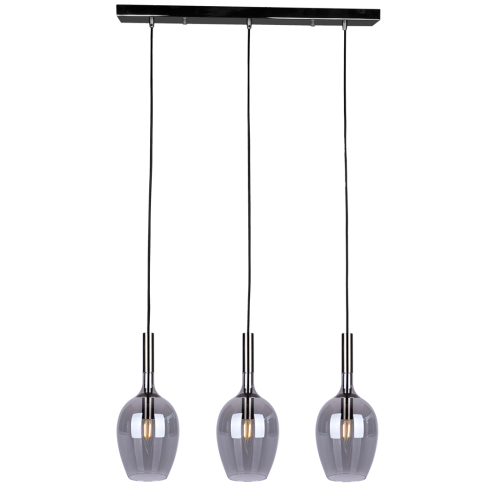 Lampa wisząca LUGANO SMOKED 3xE14 ML8814 Milagro