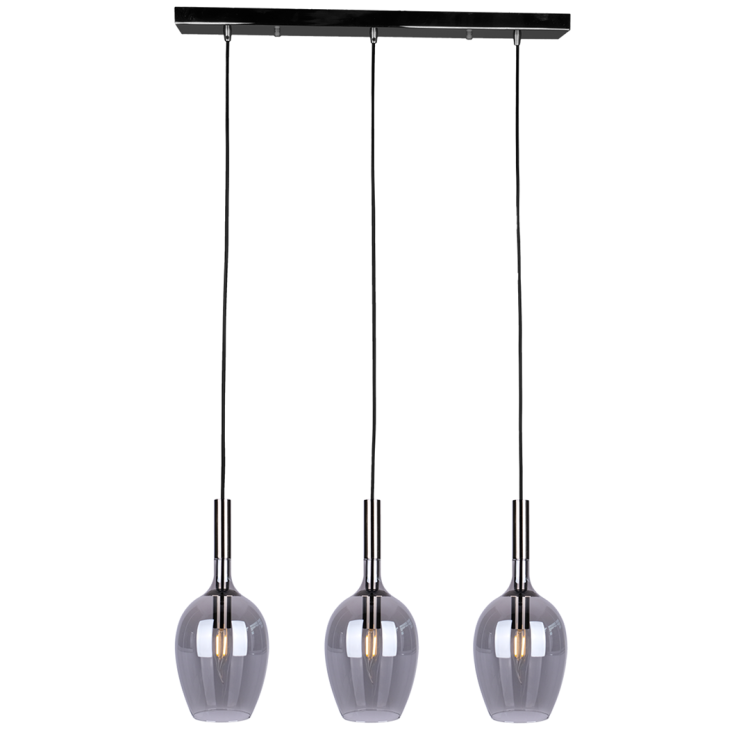Lampa wisząca LUGANO SMOKED 3xE14 ML8814 Milagro