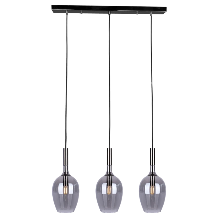 Lampa wisząca LUGANO SMOKED 3xE14 ML8814 Milagro