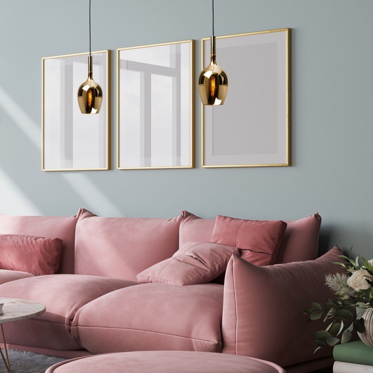 Lampa wisząca LUGANO GOLD 1xE14 ML8815 Milagro