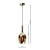 Lampa wisząca LUGANO GOLD 1xE14 ML8815 Milagro