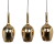 Lampa wisząca LUGANO GOLD 3xE14 ML8816 Milagro